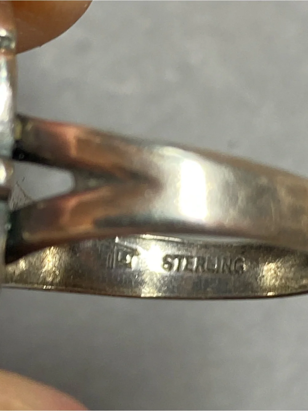 Vintage sterling silver blue turquoise ring size 5